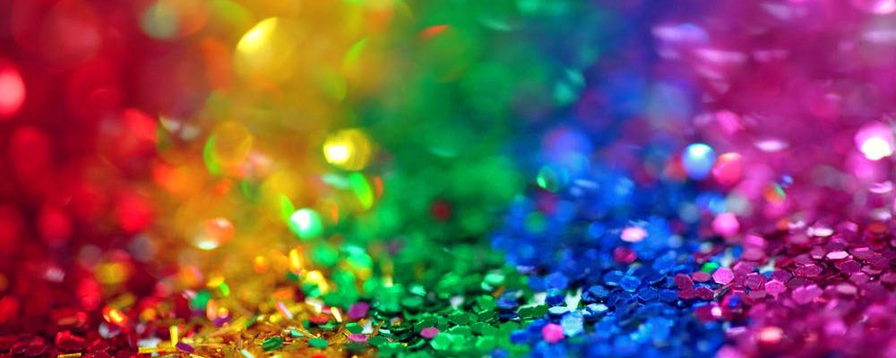 Rainbow glitter image